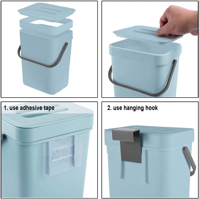 LALASTAR Compost Bin Kitchen, Small Compost Bin for Kitchen, Countertop