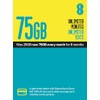 EE 75GB Data Sim includes £15 pre-paid credit, 75GB Data,