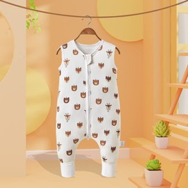 Fairy Baby Toddler Sleeping Bag with Feet, 0.5 Tog, Sleeveless Baby Sleeping Bag with Leg, Walking, Summer, Wearable Blanket for Girls and Boys