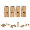 4pcs Copper Concealed Barrel Hinges, 10/12/14/16mm Heavy Duty Hinge Set,