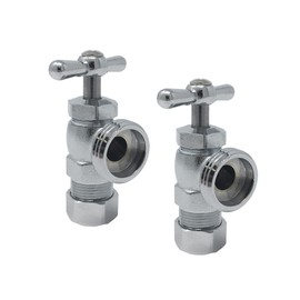 PROCURU 2-Pack Washing Machine Valve, 1/2" Brass Compression x 3/4" MHT Pressure Regulating Valve