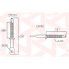 MEGAFastener FWTO Zinc Plated 3.25" Eye Lag Self Tapping Drilling