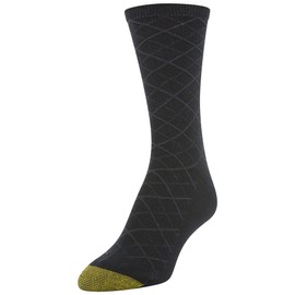 Gold Toe calcetines de mujer con textura casual, 6 pares, Negro Diamante Plaid/Negro Arenque/Negro Tuckstitch Ribs/Black Diamonds/Negro Plaid/Solid Negro, Shoe Size: 6-9