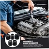 5Pcs Shifts Knob Adapter Aluminum Alloy Shifter Knob Thread Adapter