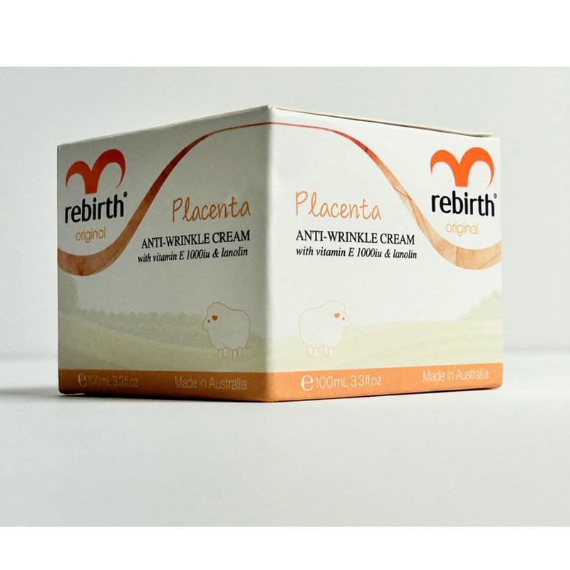 Rebirth Placenta Anti Wrinkle Cream 100 Ml. 3.3 Fl.oz 1pcs.