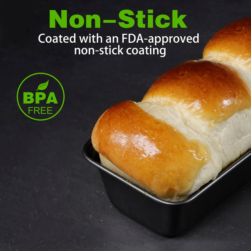 Tiawudi 6 Pack Mini Loaf Pans, Non-Stick Baking Bread Pan,
