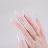 ネイルチップ 超薄 ショート 100枚入 クリア サンディング 自然なフィット感 つけ爪 付け爪 練習用