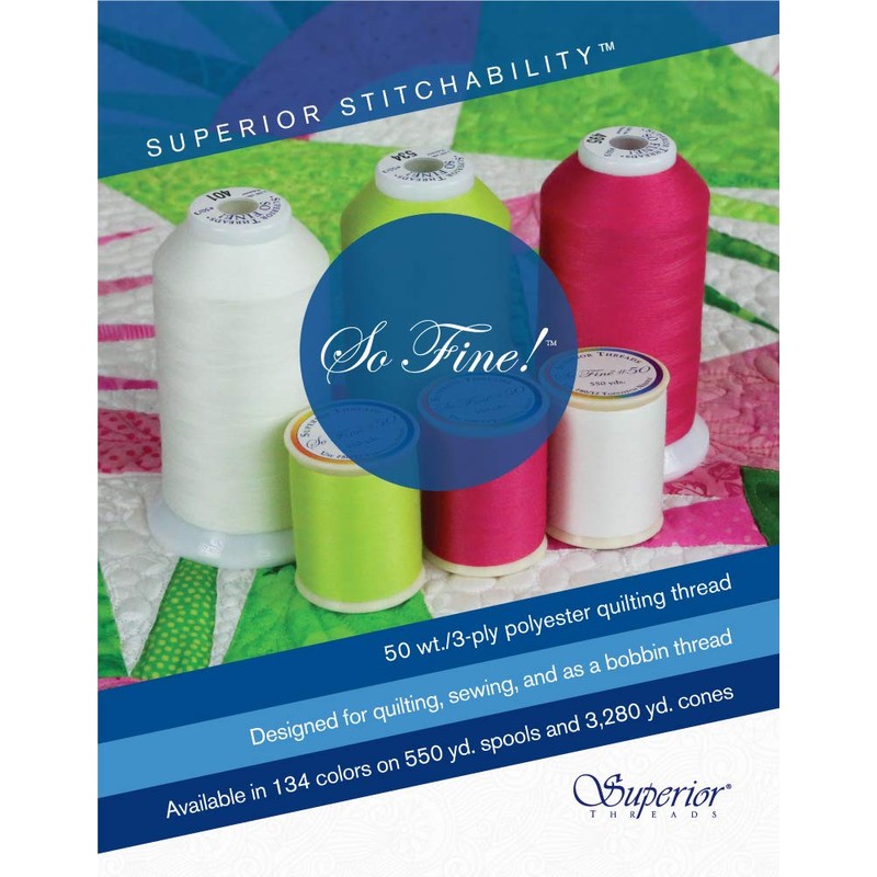 Superior Threads 11601A-412 So Fine Hot Chilies 3-Ply 50W Polyester