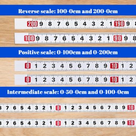 Grevosea 6 Pcs Adhesive Measuring Tape, 2 Sizes Peel and Stick Metric Tape Measure Sewing Ruler Tape for Workbench Woodworking Table Saw Drafting Table (39inch, 78inch)