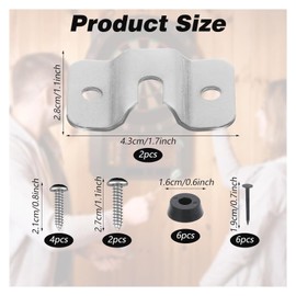 Heavy Duty Dartboard Bracket Set Premium Dart Board Bracket for Wall Mounting with Screws and Stabilisers for Cabinet, Stand or Door Installation(2pcs)