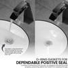 (4-Pack) Bathroom Sink Pop-Up Stoppers - Plastic Pop-Up Stoppers with
