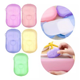 Universo en Linea Set De 60 Pz Jabón De Viaje Laminas De Papel Calidad Estuche