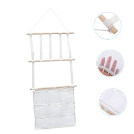 STOBAZA Multi-functional Wall-mounted Organizer Bag for Hair Clips and Accessories Sturdy Hanging Storage for Bedroom Kitchen and Bathroom Easy to Install