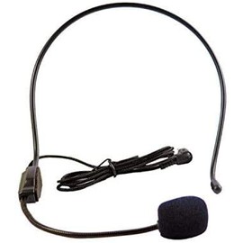 Wired Headset Boom Microphone Single Ear-Hanging TRS 3.5mm - Headworn unidirectional Condenser Mic
