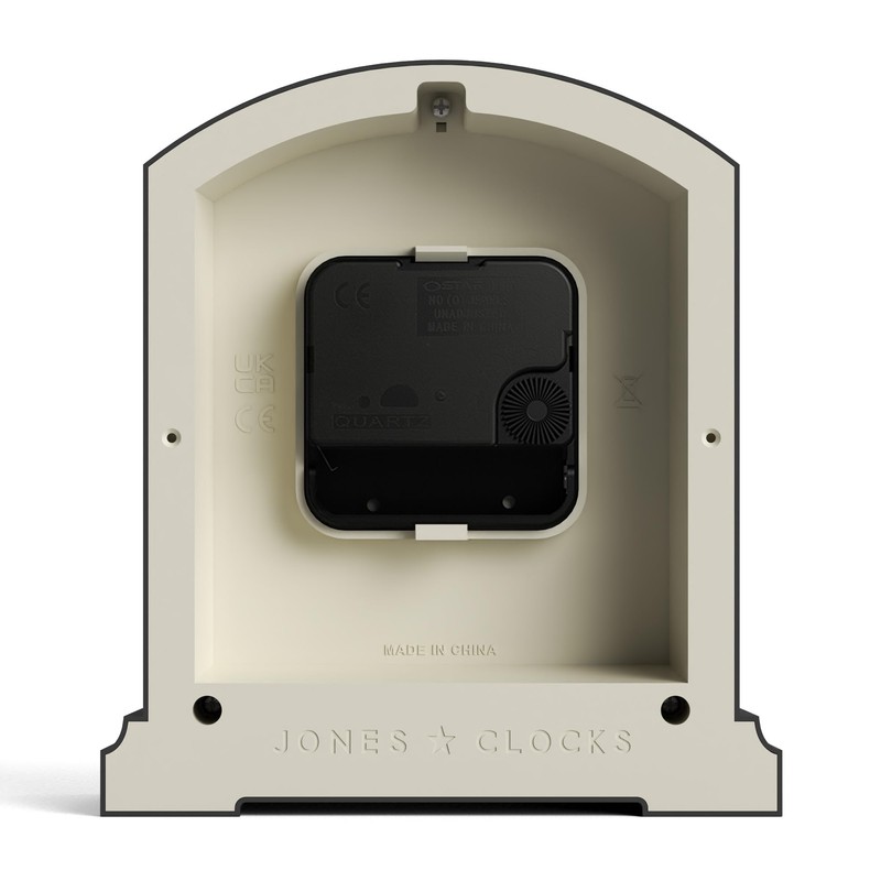 JONES CLOCKS® Tavern Mantel Clock | Small Modern Arch top
