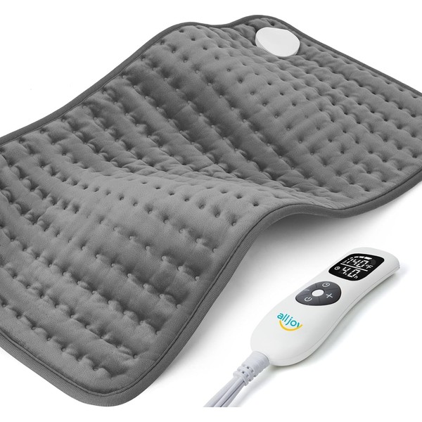 Heating Pad with Automatic Shut-Off, 6 Heat Settings, Heat Cushion, Safe Electric Heating Pad for Back, Neck, Shoulder, Cramps, 60 x 30 cm