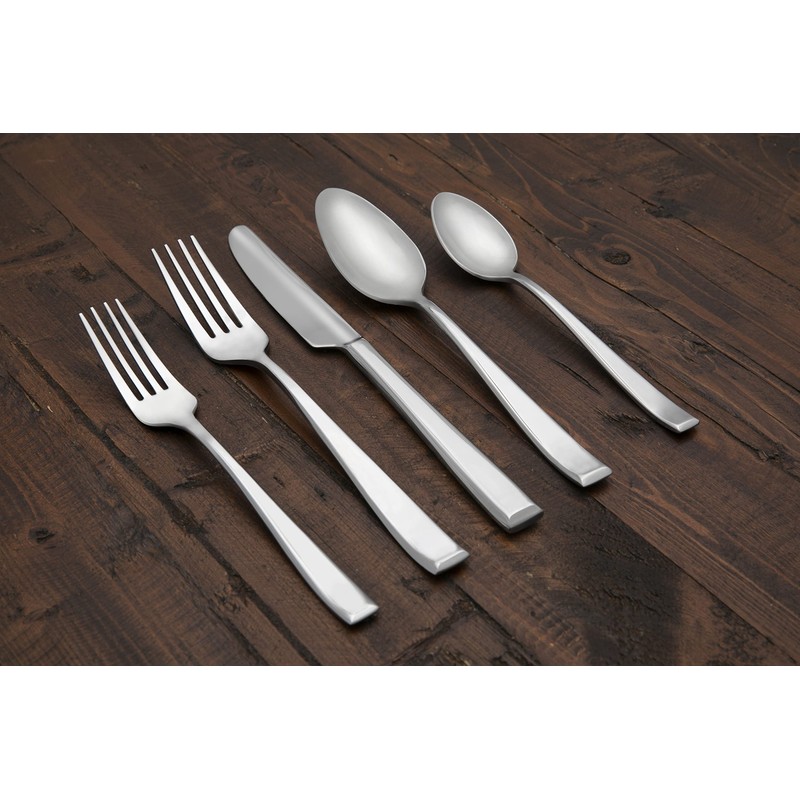 Cambridge Silversmiths Marlise Mirror 20-Piece Flatware Set, Service for 4,Silver