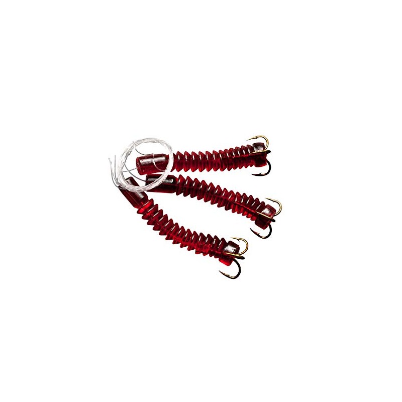 Tackle Beacon Catfish Dip Bait Worms- Red