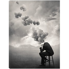 Fine Art Canvas Think Canvas Wall Decor by Artist Tommy Ingberg for Living Room, Bedroom, Bathroom, Kitchen, Office, Bar, Dining & Guest Room - Ready to Hang - 24 in x 32 in