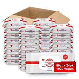 Innerest Mediwiper (1920 Wipes) Antibacterial Hand Wipes | Non Alcohol Wipes Bulk Hand Sanitizer - 80 Count, 24Packs