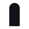AIBIIN 2x5ft Solid Black Arch Shape Backdrop Stand for Wedding