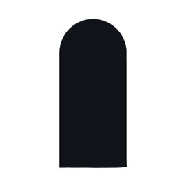 AIBIIN 2x5ft Solid Black Arch Shape Backdrop Stand for Wedding Ceremony, Birthday Party, Baby Shower & Banquet Decoration