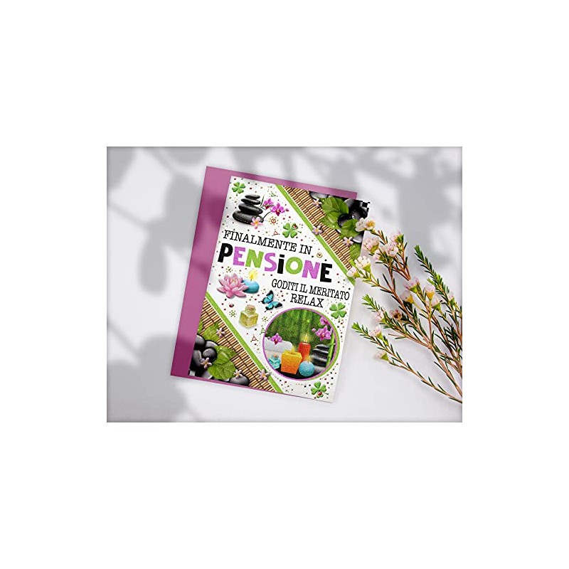 Card "Pensione" printed (relaxation)