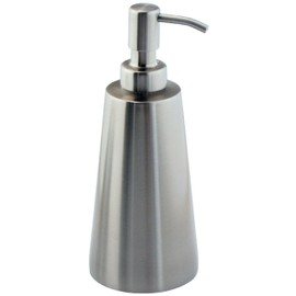 InterDesign Forma Koni Soap & Lotion Dispenser Pump for Kitchen, Bathroom Vanities - Brushed Stainless Steel