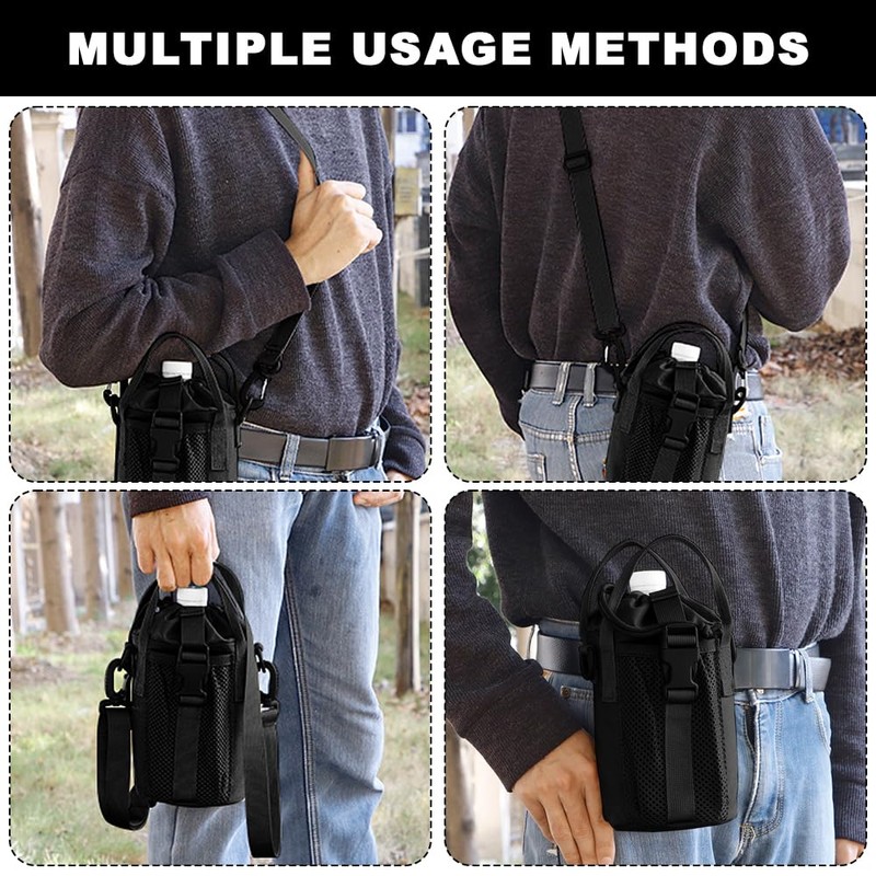 Lvjkes Bottle Holder Backpack, Bottle Holder Belt, Nylon Material with
