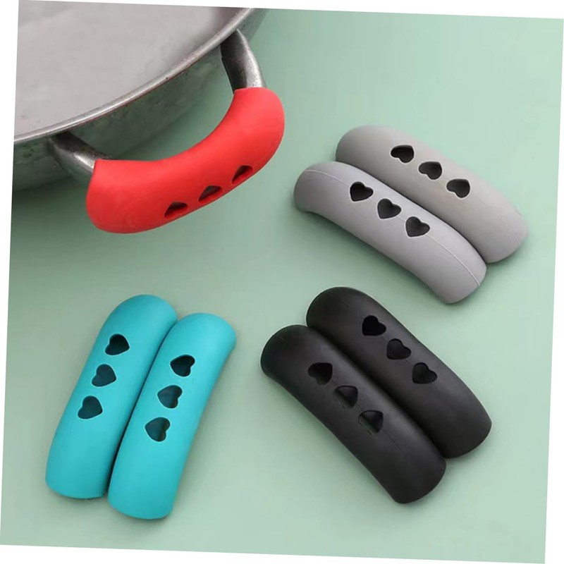 Kisangel 20pcs Heat-Resistant Pot Handle Covers Rubber Sleeves for Frying