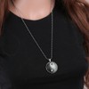 Feilok Classic Yin Yang Pattern Luminous Pendant Necklace, Blue Emitting