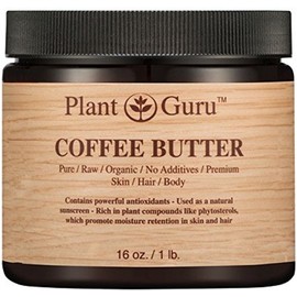 Coffee Butter 16 oz. 100% Pure Raw Fresh Natural Cold Pressed. Skin Body and Hair Moisturizer, DIY Creams, Balms, Lotions, Soaps.