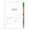2026 Weekly Planner Insert A5 6 Holes German 1 Week