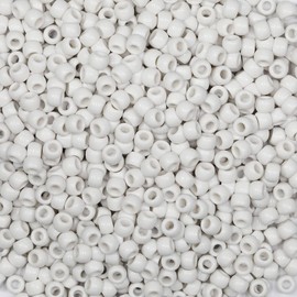 Tibaoffy Crafts White Beads 6x9mm,Pony Beads Total About 1000pcs