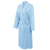 Amorbella Women Robe Long Bathrobes Lightweight Light Blue Large