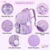Kuosdaz Backpack with Lunch Bag，Purple
