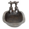 Moritz Soap Dish as Washbasin Made of Polyresin in Dark