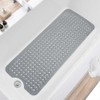 TEESHLY Non-Slip Extra Large Bath Mat with Drain Holes