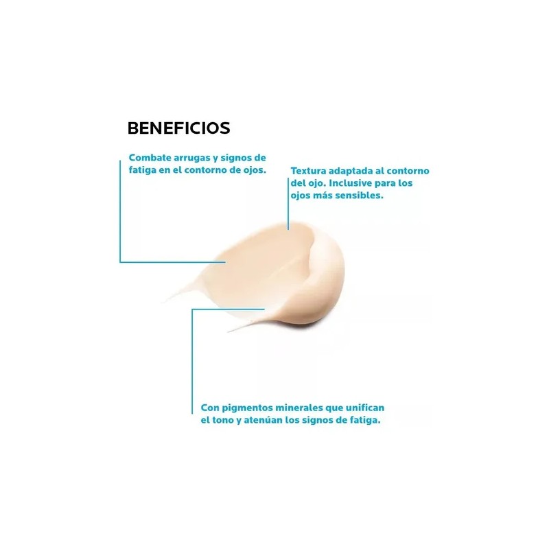 Crema Roche Posay Antiarrugas Contorno Ojos Hyalu Momento Aplicación Día