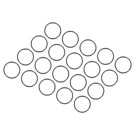 QUARKZMAN Pack of 20 Nitrile Ring O-Rings Seal Rubber Rings 19 mm x 17 mm x 1 mm for Tap Plumber Repair Seal Connection, Black