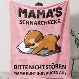 KAAYEE Mum Gift, Cuddly Blanket Gifts for Mum for Birthday, Mother's Day, Valentine's Day, Christmas, Birthday Gift, Mother's Day Gifts for Mother, Women, Pink Blanket