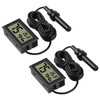 Reptile Thermometer Hygrometer, Digital hygrometer thermometer Gauge with Probe for