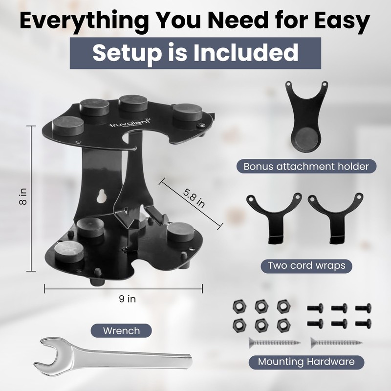 Blow Dryer Accessory Holder for Dyson Airwrap & Shark FlexStyle