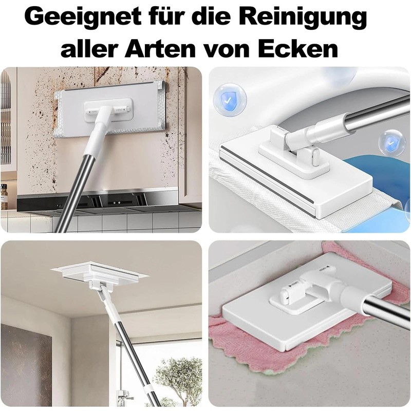 DAILIENFUS Mop with pressure clamping system: no hand washing, 1