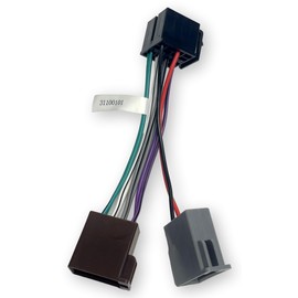 ASA Electronics 31100101 Wire Harness for Jensen Radios JHD22, JHD40BT, JHD12, JHD62, JHD1130, JHD1635BT and JCV1640BT; Total Length End to End 6.25 Inches; Visible Cable Length 4 Inches