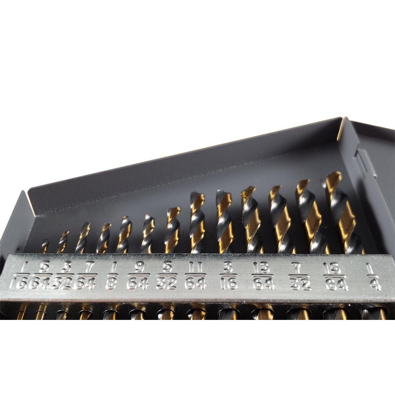 Drill Hog® 13 Pc Hi-Molybdenum M7 Drill Bit Set 1/16"-1/4"