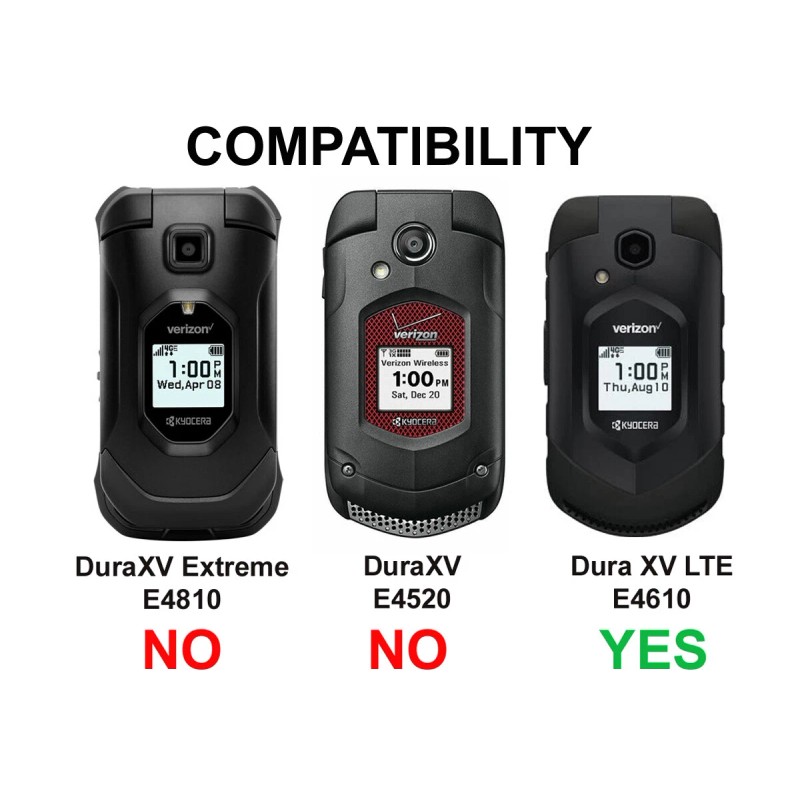Kyocera DuraXE & DuraXV LTE Nylon Case w/ D-Ring Swivel