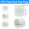 Luomorgo 1/2" PVC Pipe End Cap Fitting, 20 Pack Pipe