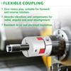 8mm to 12mm Aluminum Plum Flexible Shaft Coupling, D30 L35