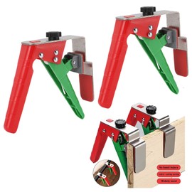 2 Pack Drawer Front Installation Clamps, Adjustable Drawer Clamps for Drawer Panel Installation Fixing Clips, Easy and Efficient Drawer Installation Tools